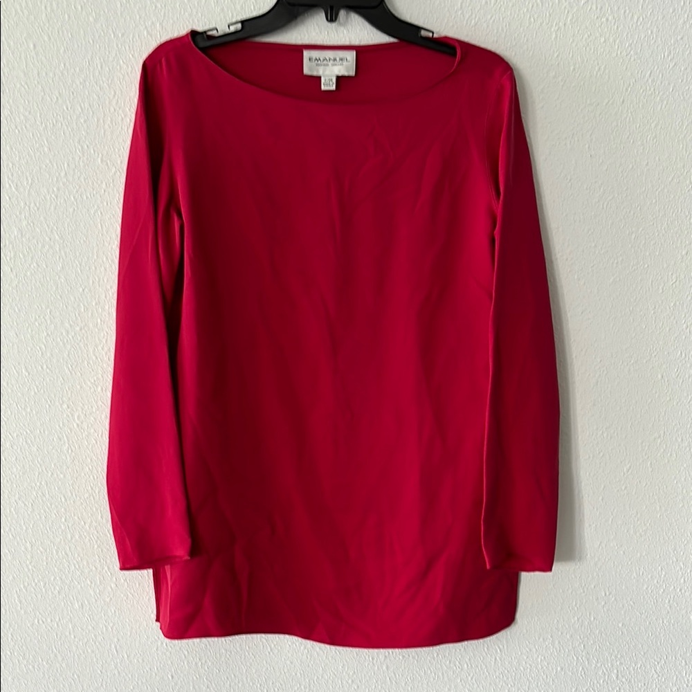 Emanuel Ungaro Women’s Boat Neck Size 2 Tunic Top